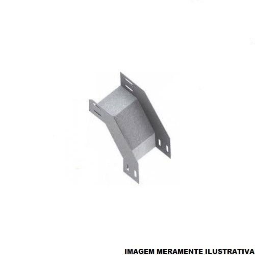 Curva 90G Vertical Lisa Galvanizada Eletrolítica Externa para Eletrocalha 150x100 mm