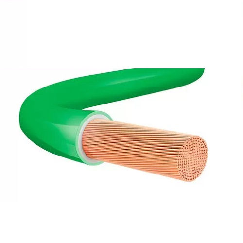 Cabo Cobre Isolado HEPR 90G 0,6/1 kV 1x 6,00 mm² NAX Rígido Verde NBR 7286 Classe 2