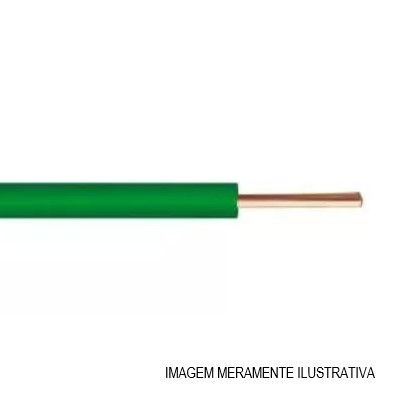 Fio Cobre Isolado PVC 70G 750V 1x 2,50 mm² Rígido Verde NM 247-3 Classe 1