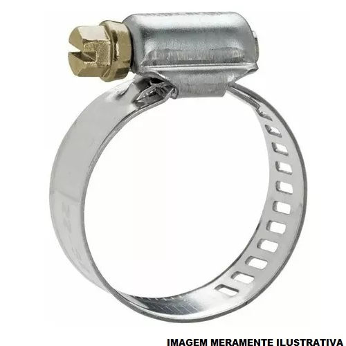 Abraçadeira Abraçadeira Metálica Rosca sem Fim 9 mm (14-22 mm)