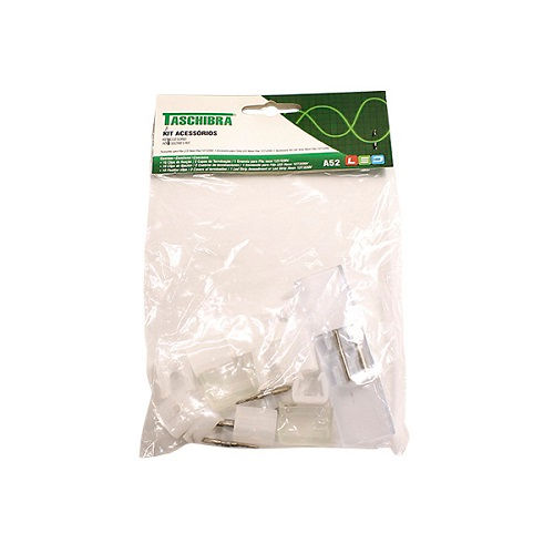 Kit Acessório para Fita LED Neon FLEX A52 Branco com 10 Clips FIXACAO+2 Capas TERMINACAO+1 Emenda Bivolt