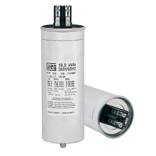 Capacitor Correção Fator de Potência 10,0 KVAR 380VCA Monofásico Tipo Célula sem Caixa 60 Hz