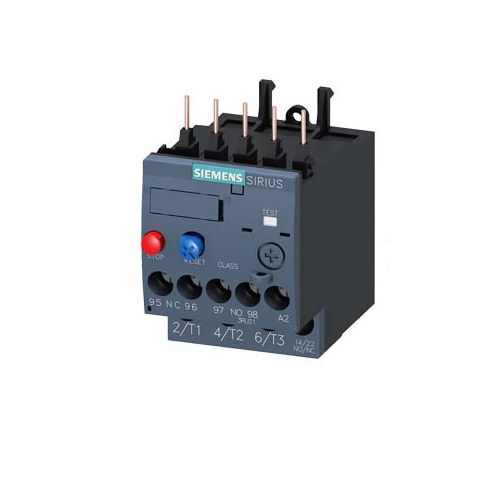 Relé Sobrecarga Relé Sobrecarga Tripolar 3RU2116 Mini 0,35-0,50A 1NA+1NF S00 para Contator 3RT2015A 3RT2018 Conexão para Parafuso