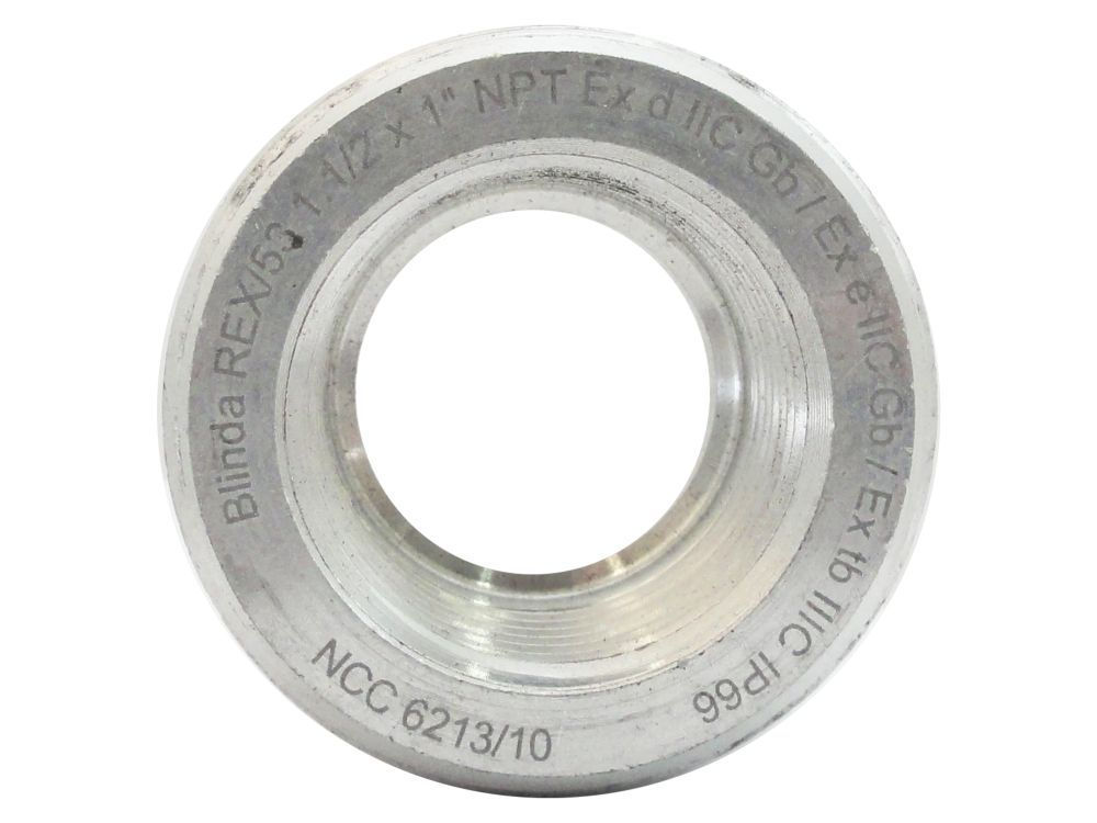 Bucha Redução Alumínio 2"X1" com Rosca NPT para Área Classificada