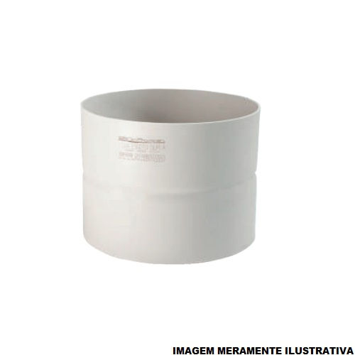 Luva PVC Dupla 250 mm Classe 8 Branca Esgoto