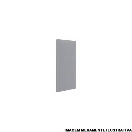 Placa PVC Cega 4x2 Cinza Linha Pial PLUS Mais