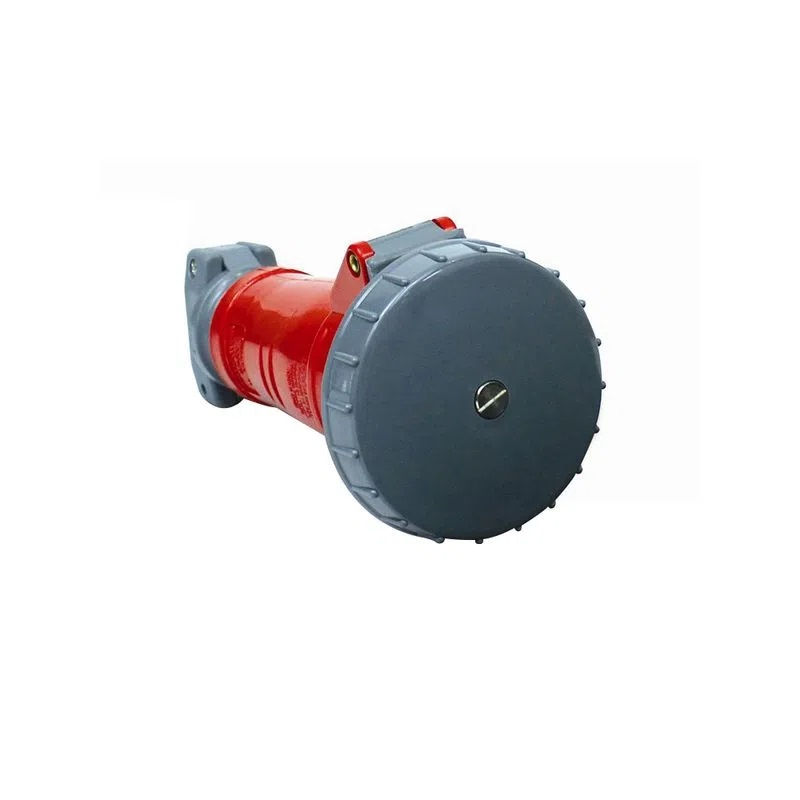 Acoplamento Móvel 3P+T+N 63A/380/440VCA Fêmea PVC Vermelho Shock Tite 6H IP67 Industrial
