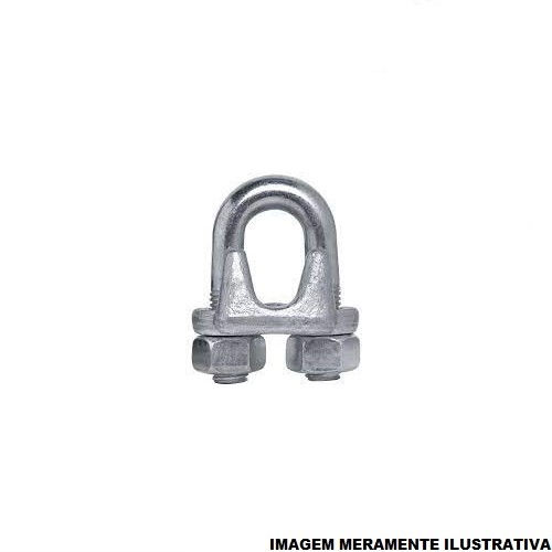 Clips Galvanizado Eletrolítico para Cabo de Aço 5/16"