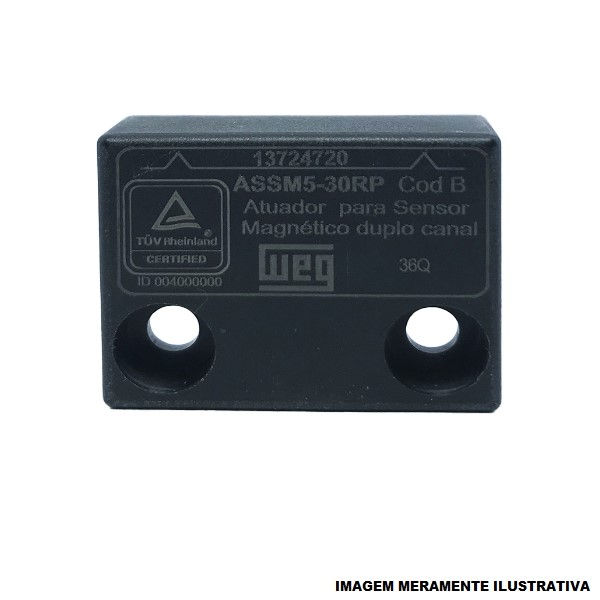 Atuador Para Sensor Magnético ASSM5-30R1P Codificado para Chave SSM5