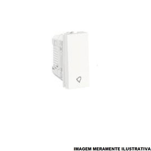 Módulo Módulo Pulsador Campainha 10A/250VCA PVC Branco Linha Essence Orion