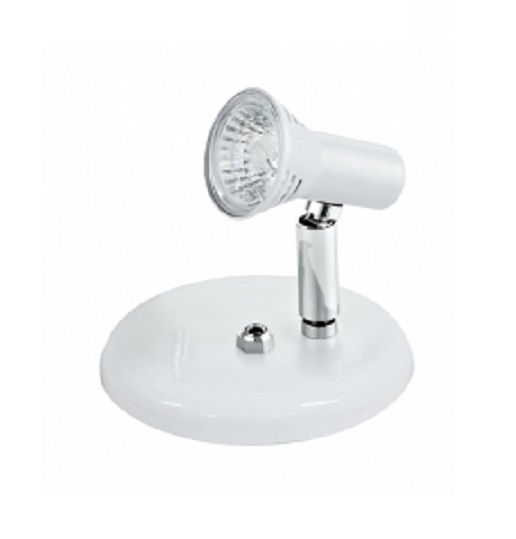 Spot Sobrepor Alumínio 1x50W Direcionável com Lâmpada Dicróica 220VCA Escovada Linha Flash