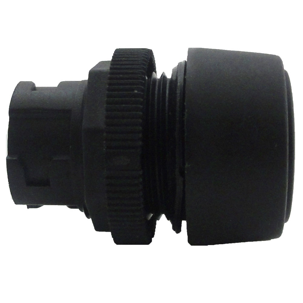 Botão Botão PVC Faceado 22,00 mm Preto Aro Preto sem Elemento Opaco