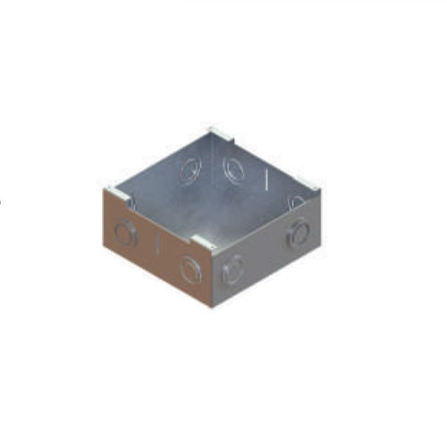 Suporte Fechado Caixa Piso Metálico 170x170x79 mm para Canaleta
