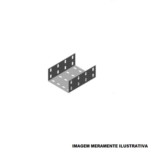 Emenda U Perfurada Galvanizada Eletrolítica Interna 400x100 mm para Eletrocalha