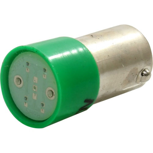 Lâmpada Lâmpada LED Sinalizador 7,5 MA Alto Brilho BA9S 24VCA/CC Verde