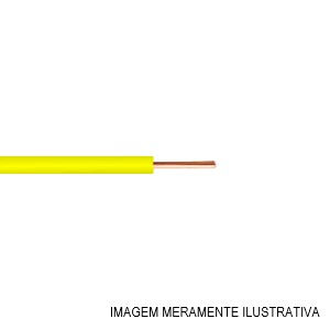 Fio Cobre Isolado PVC 70G 750V 1x 2,50 mm² Rígido Amarelo NM 247-3 Classe 1