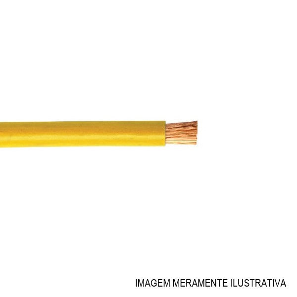 Cabo Cobre Isolado PVC 70G 750V 1x 16,00 mm² Flexível Amarelo NBR 247-3 Classe 5