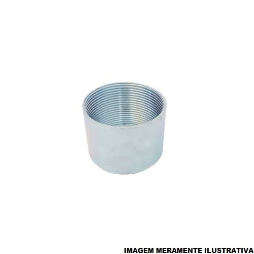 Luva Galvanizada Eletrolítica para Eletroduto 1.1/2" com Rosca BSP