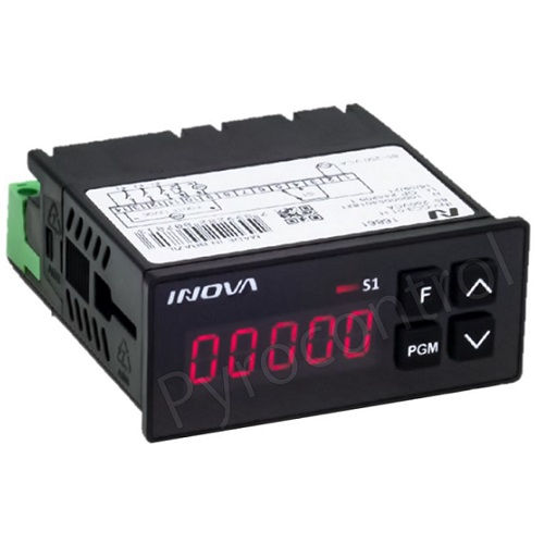 Contador Digital Pulsos Display 5 Dígitos 85-250VCA 75x33 mm 0A 99999H NPN com 3 Entradas e com 3 Saídas