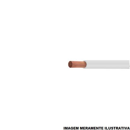 Cabo Cobre Isolado PVC 70G 750V 1x 25,00 mm² Flexível Branco NBR 247-3 Classe 5