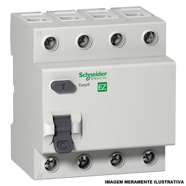 Interruptor dr Tetrapolar 3 KA 400VCA 80A 30 MA DIN Tipo AC Diferencial Residual