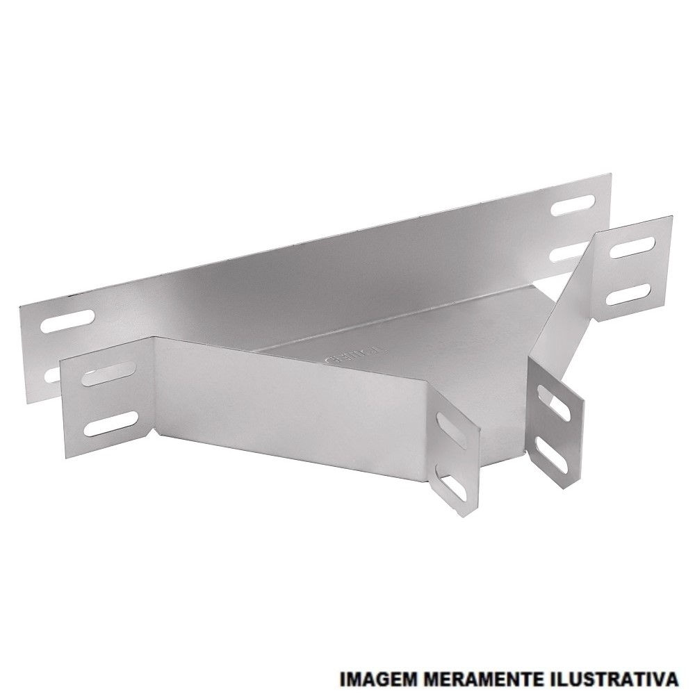 Te Liso Horizontal 90G Galvanizado Eletrolítico para Eletrocalha 50x50 mm