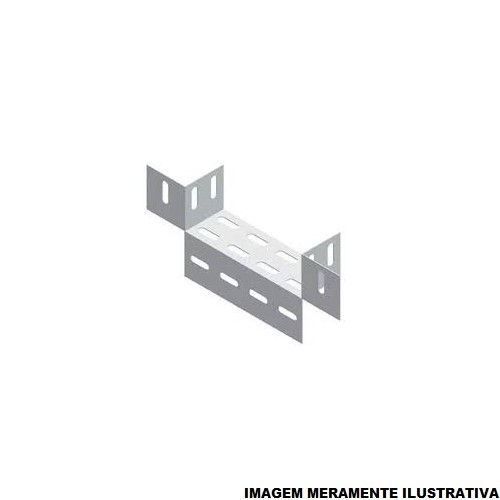 Flange Para Eletrocalha Galvanizada Eletrolítica 200x100 mm