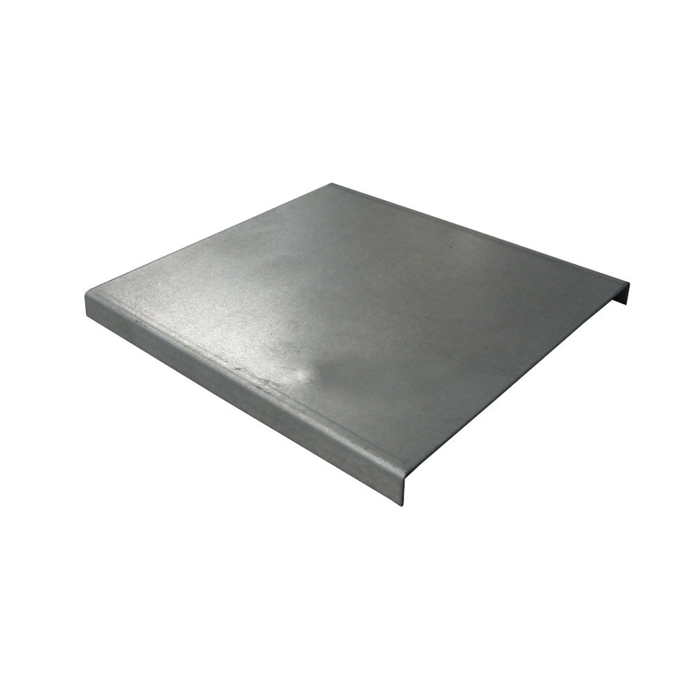 Tampa Curva Vertical Interna 90G Encaixe para Eletrocalha Galvanizada Eletrolítica 100 mm Chapa 22