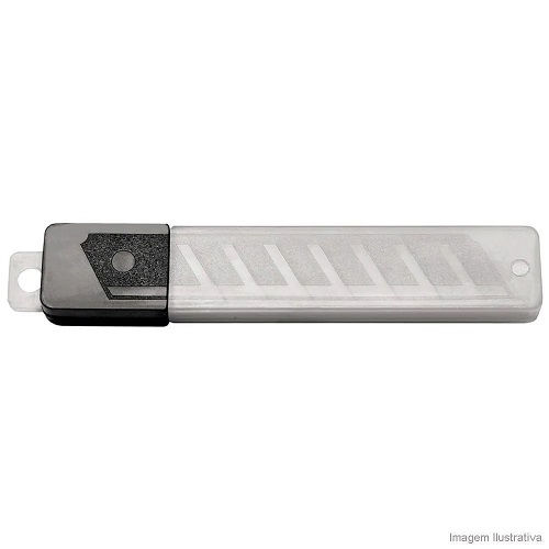 LAMINA BI-METALICA 18MM P/ESTILETE C/10 PECAS.