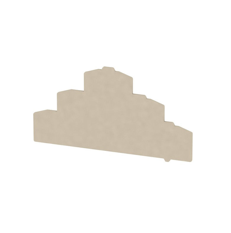 Tampa Final para Conector SAK Poliamida ZDU 2,5 mm² Bege ZAP/TW2.5-2N