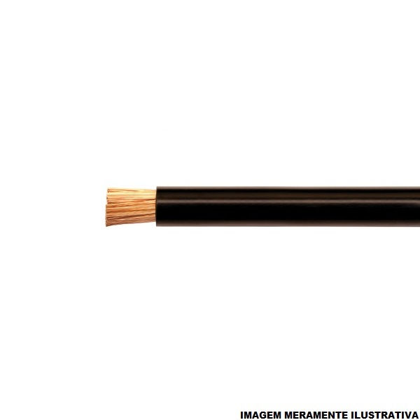 Cabo Cobre Isolado PVC 70G 750V 1x 2,50 mm² ATOX FLEX Preto NBR 13248 Classe 5