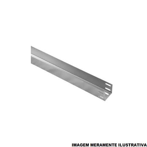 Eletrocalha Lisa Galvanizada Eletrolítica 150x100x3000 mm sem Tampa sem Virola Chapa 20