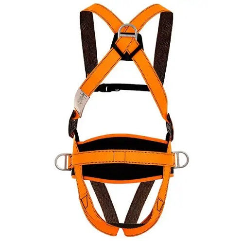 Cinturão Cinturão Paraquedista Polister com 4 Pontos Conexão HAR14 Laranja Ca 41046 Ajustável XG Prevenção Queda
