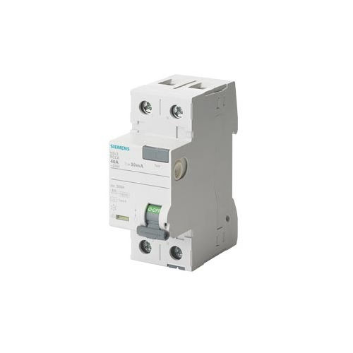 Interruptor dr Bipolar 10 KA 220VCA 25A 30 MA DIN Tipo a Diferencial Residual