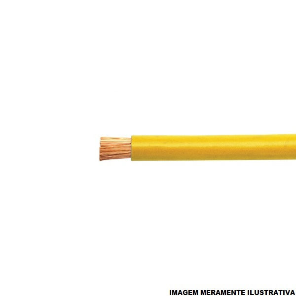 Cabo Cobre Isolado PVC 70G 750V 1x 4,00 mm² ATOX FLEX Amarelo NBR 13248 Classe 5