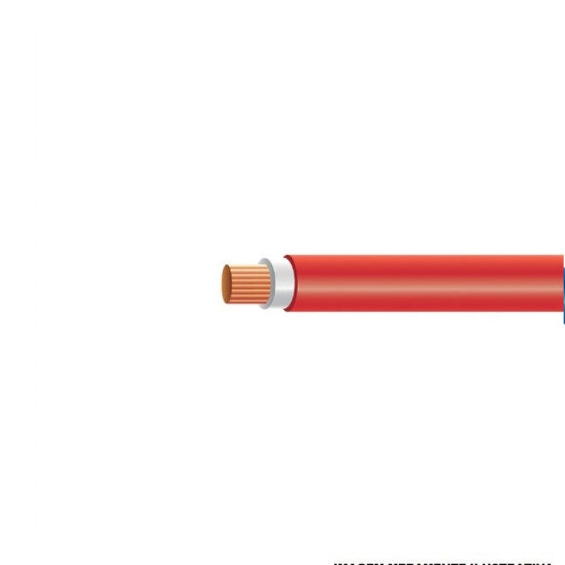Cabo Cobre Isolado HEPR 90G 0,6/1 kV 1x 50,00 mm² NAX FLEX Vermelho NBR 7286 Classe 5