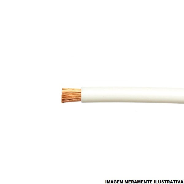 Cabo Cobre Isolado PVC 70G 750V 1x 1,50 mm² ATOX FLEX Branco NBR 13248 Classe 5
