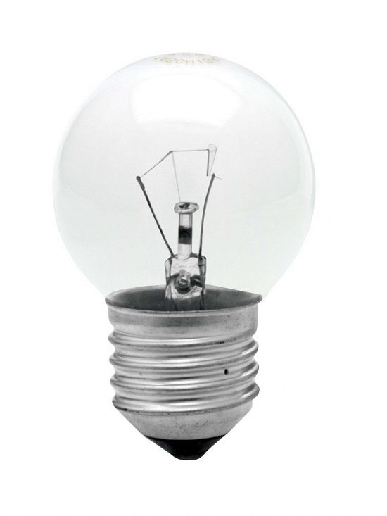 Lâmpada Incandescente 15W Bolinha Cristal G45 E27 220VCA 1.000H