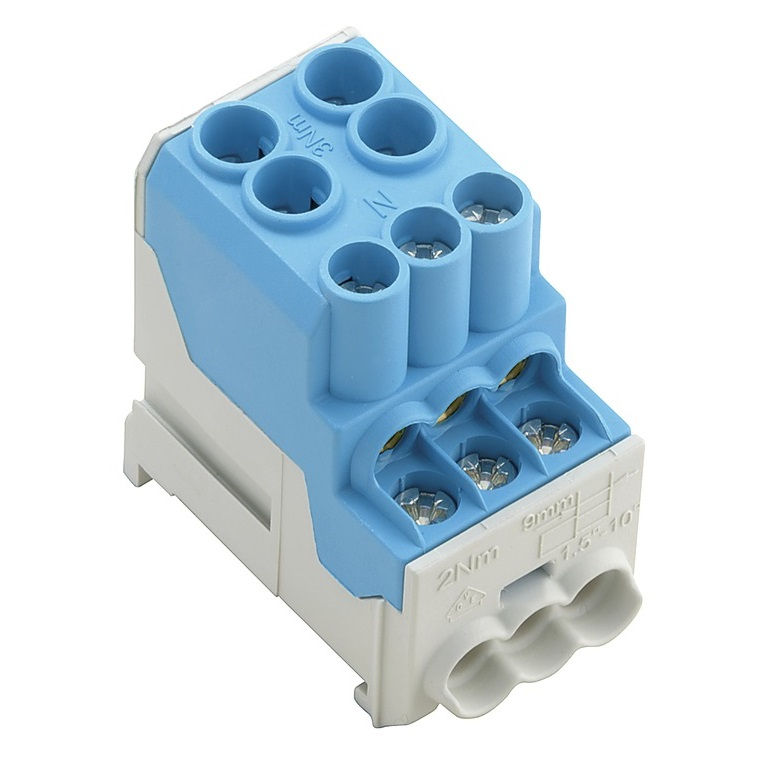 Bloco Distribuição para Trilho DIN WPD 100 2x25/6x10 100A 690VCA AZ