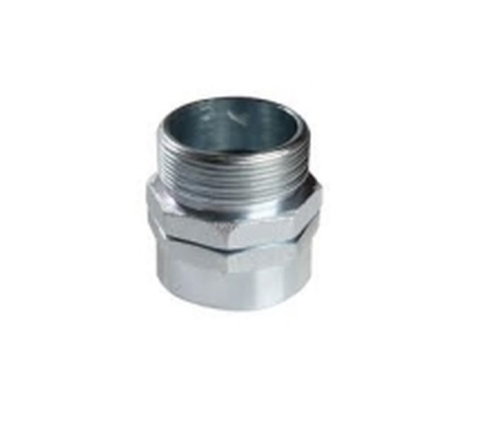 Conector Macho Giratório Galvanizado Eletrolítico 3/4" com Rosca NPT