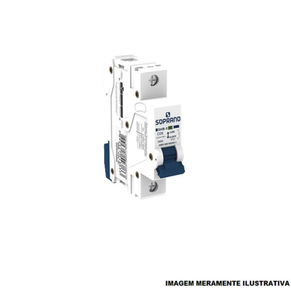 Disjuntor Termomagnético Fixo Unipolar Shb-h C 10A 10 KA/6 KA 127/220VCA DIN