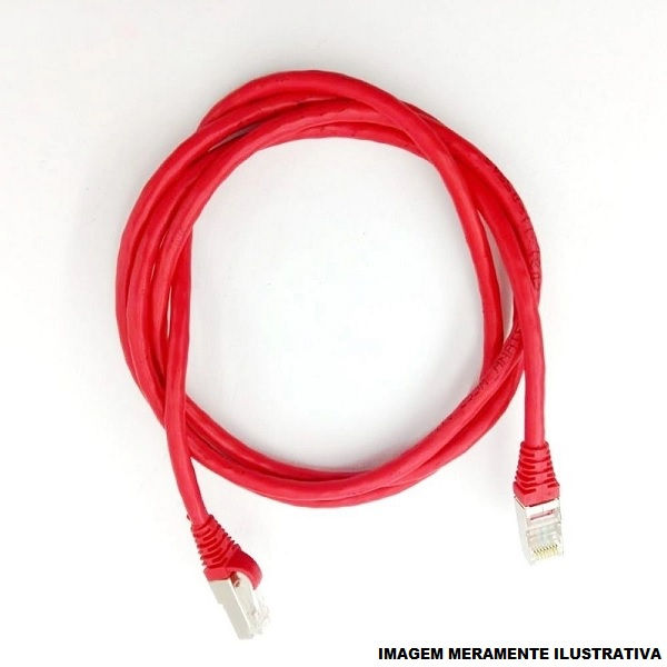 Patch Cord Categoria 5E 1,5 M Vermelho