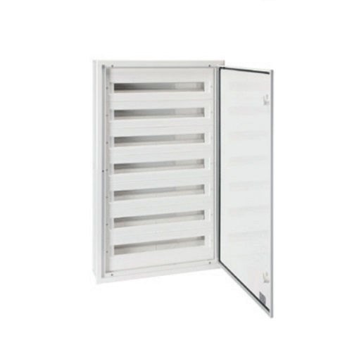 Quadro de Distribuição Quadro de Distribuição PVC Sobrepor 80 Disjuntores DIN com Barramento Neutro/Terra sem Geral Branco Porta Alumínio Opaca Platinnum BOX