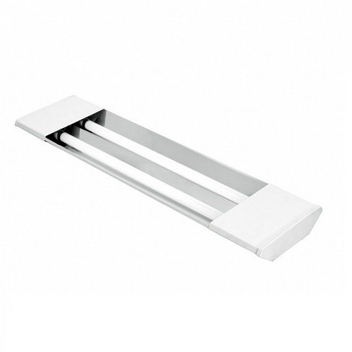 Luminária Comercial Luminária Comercial Sobrepor para 2 Lâmpadas T8 60 cm com Soquete G13 Chapa Aço Calha TA 50 sem Aletas Branca