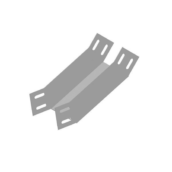 Curva 90G Vertical Lisa Galvanizada Eletrolítica Interna para Eletrocalha 50x50 mm