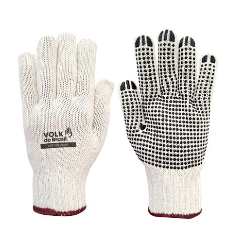 Luva Algodão Tricotada Pigmentada Smart Tamanho U (Unico) Branca Ca 46933