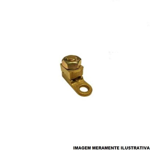 Terminal Latão Fundido A Pressão Sapata 16,00MM2 Com Um Furo M7 TS16