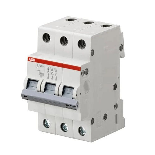 Disjuntor Termomagnético Fixo Tripolar SJ203T C 63A 5 KA/3 KA 220/380VCA DIN