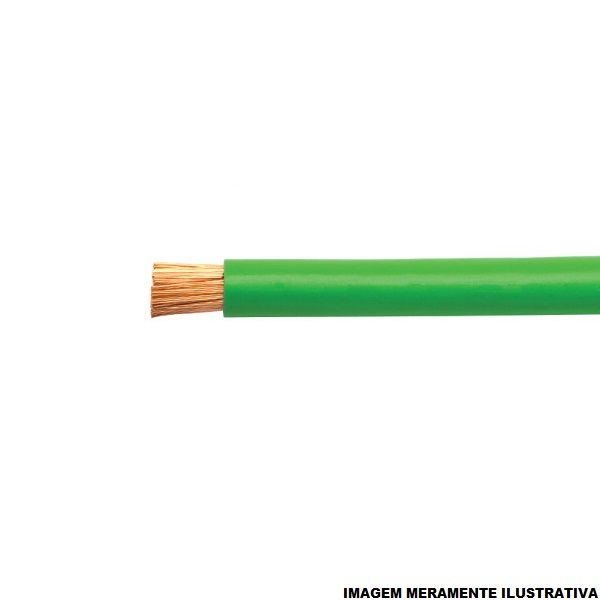 Cabo Cobre Isolado PVC 70G 750V 1x 2,50 mm² ATOX FLEX Verde NBR 13248 Classe 5