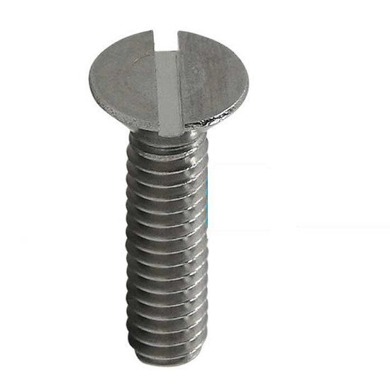 Parafuso Fenda Cabeça Chata INOX 1/4"X7/8"
